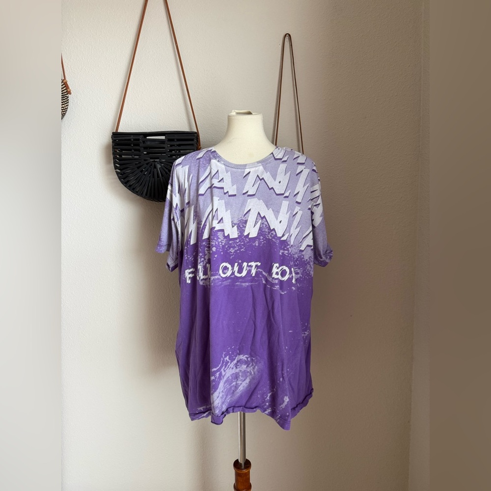 Fall Out Boy Purple Graphic Tshirt, Size 2XL